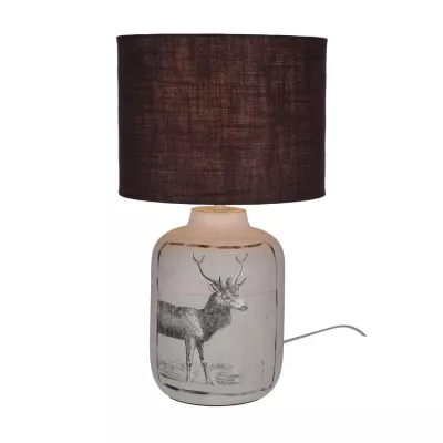 Stolní lampička WALIA - 1xE27, 60W, černá / stříbrná