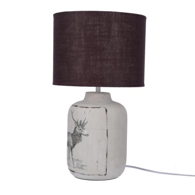 Stolní lampička WALIA - 1xE27, 60W, černá / stříbrná