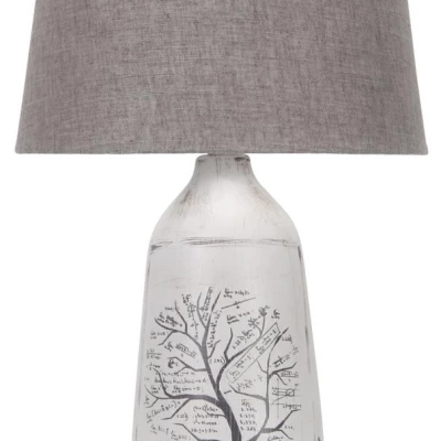 Stolní lampička WALIA - 1xE27, 60W, šedá