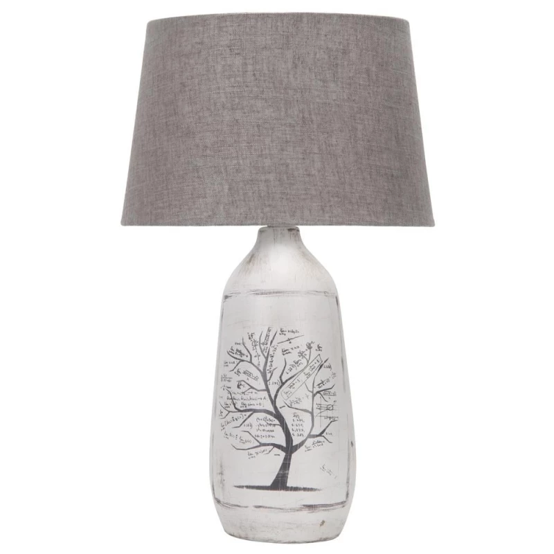 Stolní lampička WALIA - 1xE27, 60W, šedá