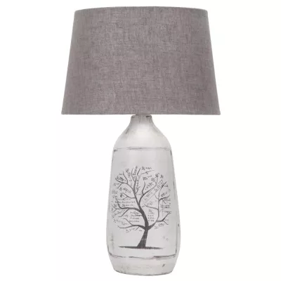 Stolní lampička WALIA - 1xE27, 60W, šedá