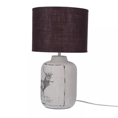 Stolní lampička WALIA - 1xE27, 60W, šedá