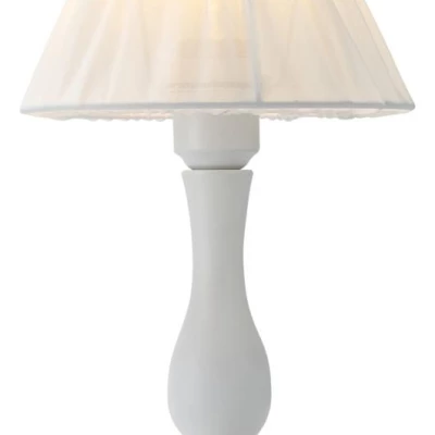 Stolní lampa v provence stylu ZEFIR - 1xE27, 40W, bílá