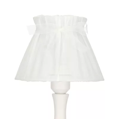 Stolní lampa v provence stylu ZEFIR - 1xE27, 40W, bílá