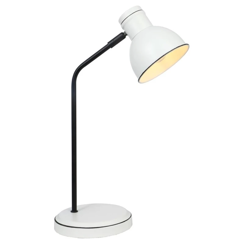 Moderní stolní lampa ZUMBA - 1xE14, 40W, bílá / černá