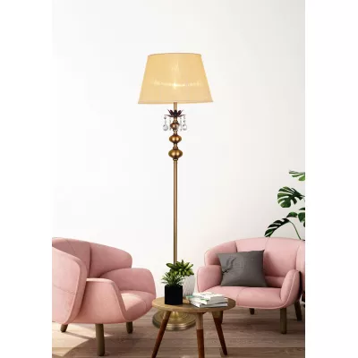 Stojací lampa v klasickém stylu ADONIS - 1xE27, 60W, patina