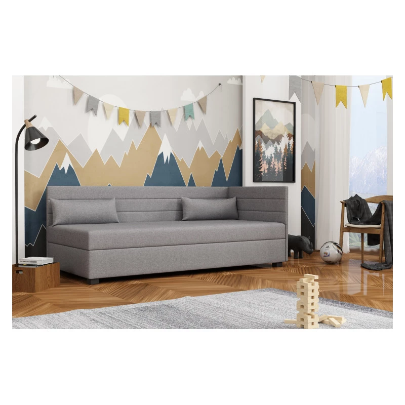 VÝPRODEJ - Jednolůžková postel 90x195 BEATRIS PLUS 1 - šedá