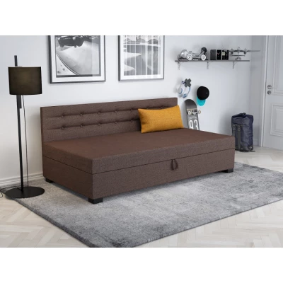 VÝPRODEJ - Jednolůžková postel 90x195 NENCI 1 - hnědá