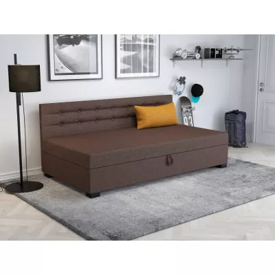 VÝPRODEJ - Jednolůžková postel 90x195 NENCI 1 - hnědá