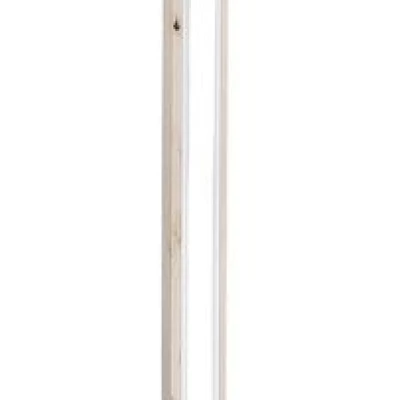 LED stojací dřevěná lampa ALSET - 18W, 4000K (denní bílá), buk / stříbrná