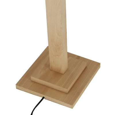LED stojací dřevěná lampa ALSET - 18W, 4000K (denní bílá), dub / černá