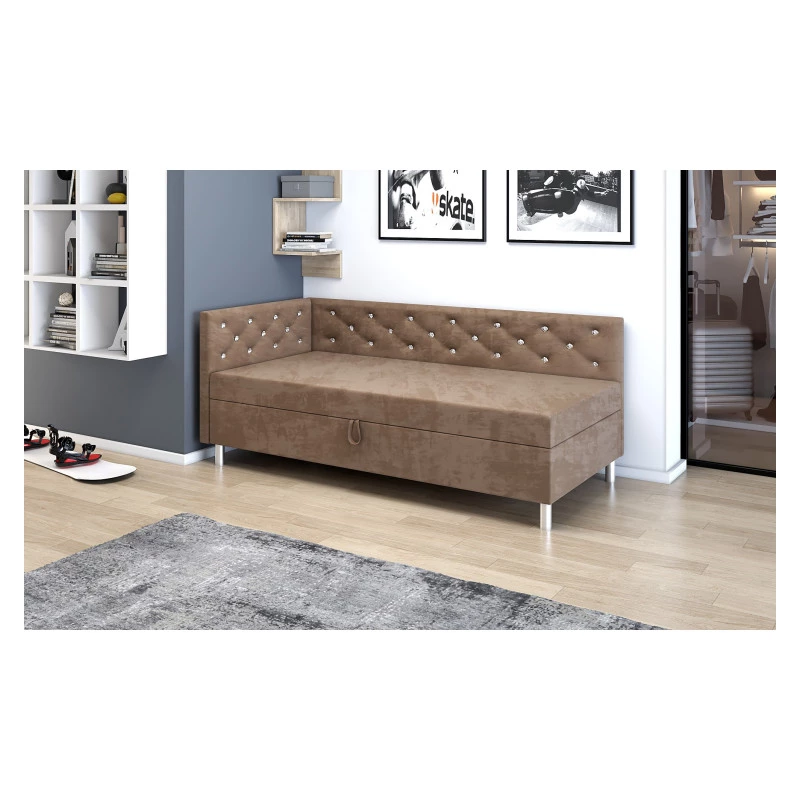 VÝPRODEJ - Jednolůžková postel 80x195 PIXI PLUS 2 - hnědá