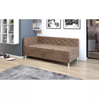 VÝPRODEJ - Jednolůžková postel 80x195 PIXI PLUS 2 - hnědá