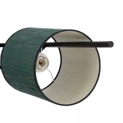 Moderní stojací lampa se čtecím LED ramenem BENDI - 1xE27, 40W + LED 3W, 4000K (denní bílá), černá / zelená