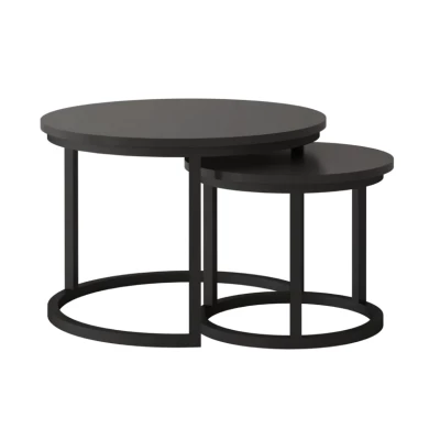 VÝPRODEJ - Set konferenčních stolků HIKARI - černý