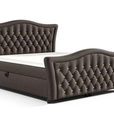 VÝPRODEJ - Manželská postel 200x200 IVELINA - růžová + topper ZDARMA