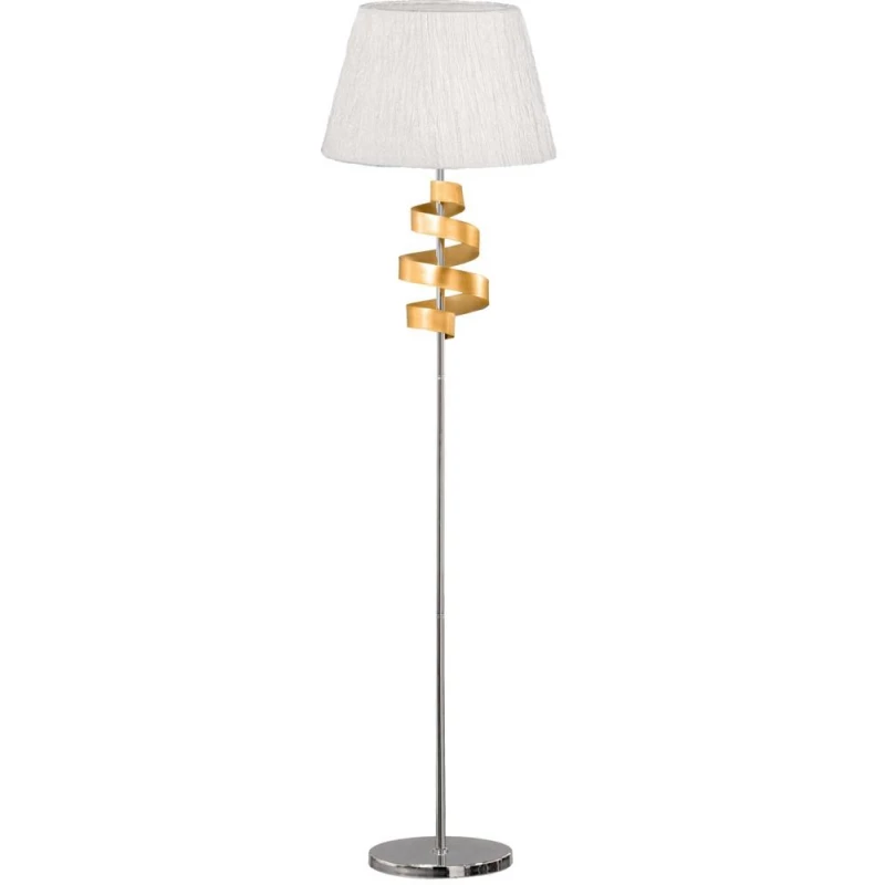 Stojací lampa DENIS - 1xE27, 60W, chromovaná / zlatá