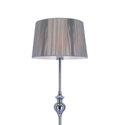 Stojací moderní lampa GILLENIA - 1xE27, 60W, stříbrná