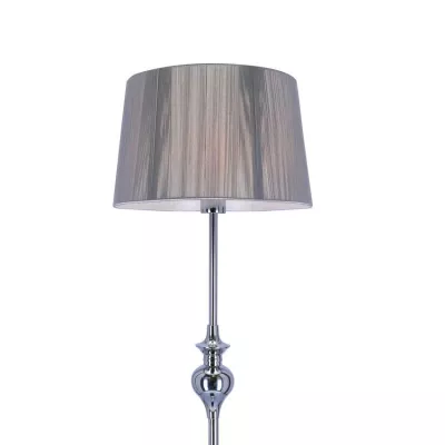 Stojací moderní lampa GILLENIA - 1xE27, 60W, stříbrná