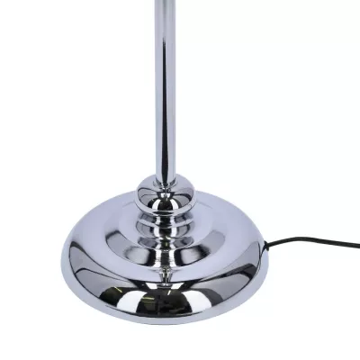 Stojací moderní lampa GILLENIA - 1xE27, 60W, stříbrná