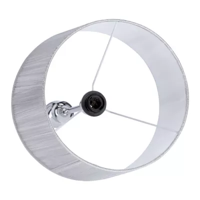Stojací moderní lampa GILLENIA - 1xE27, 60W, stříbrná