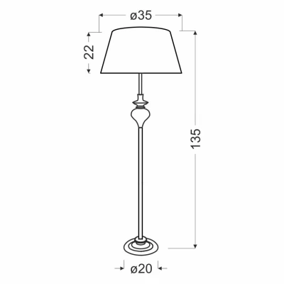Stojací moderní lampa GILLENIA - 1xE27, 60W, stříbrná