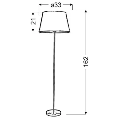 Stojací klasická lampa IBIS - 1xE27, 60W, patina / bílá