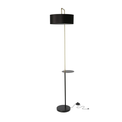 Stojací moderní lampa IMPACT - 1xE27, 40W, černá / zlatá