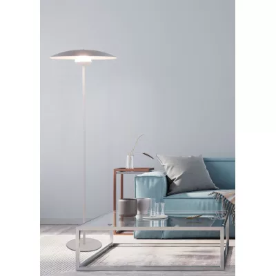 Stojací LED lampa ve skandinávském stylu LUND - 16W, 3000K (teplá bílá), bílá