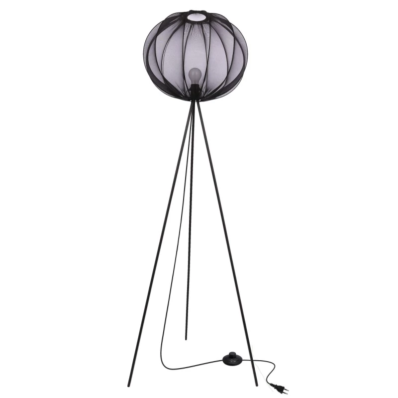 Designová stojací lampa MELLOW - 1xE27, 40W, černá