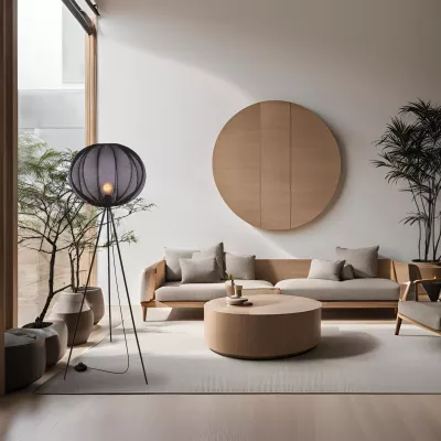 Designová stojací lampa MELLOW - 1xE27, 40W, černá