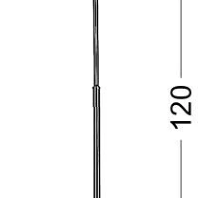 Moderní stojací lampa MILONGA - 1xE27, 60W, patina / černá