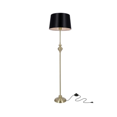 Moderní stojací lampa PRIMA - 1xE27, 60W, zlatá / černá