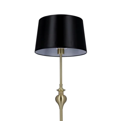 Moderní stojací lampa PRIMA - 1xE27, 60W, zlatá / černá