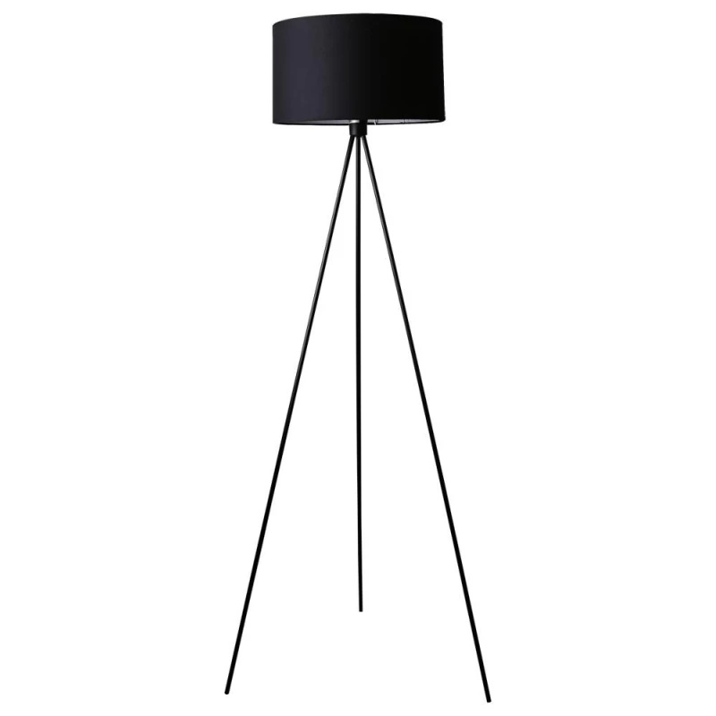 Designová stojací lampa TRIANO - 1xE27, 60W, černá