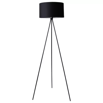 Designová stojací lampa TRIANO - 1xE27, 60W, černá