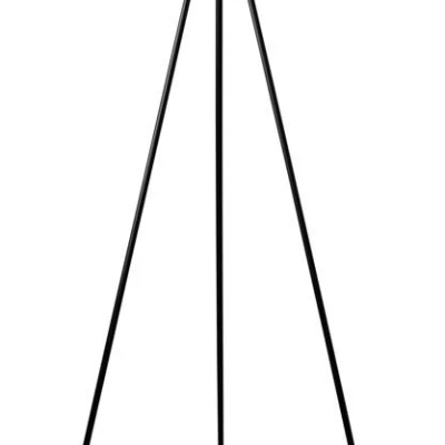 Designová stojací lampa TRIANO - 1xE27, 60W, černá / červená