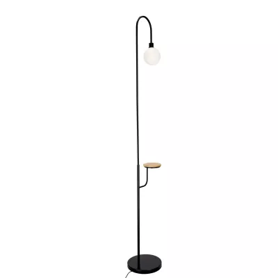 Stojací skandinávská lampa VANITY - 1xG9, 40W, černá / bílá