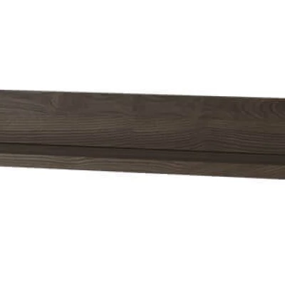 VÝPRODEJ - Nástěnná polička MEXIA - jasan portland / černá