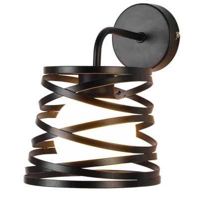 Designové nástěnné osvětlení AKITA - 1xG9, 6W, černé