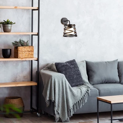 Designové nástěnné osvětlení AKITA - 1xG9, 6W, černé