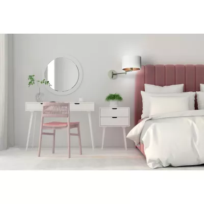 Čtecí nástěnná lampa s vypínačem ALEXIA - 1xE14, 40W, chromovaná / bílá