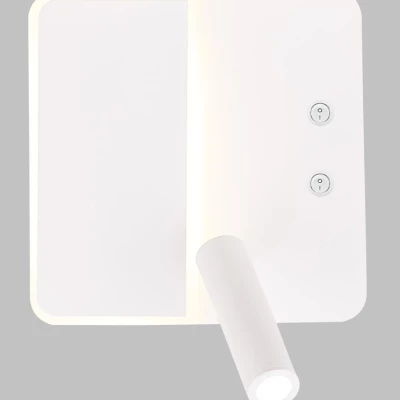 Nástěnné moderní LED osvětlení ALMA - 6W+3W, 4000K (denní bílá), bílé