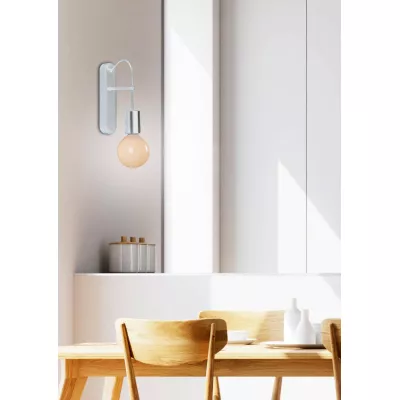 Industriální nástěnné svítidlo ALTO - 1xE27, 40W, matné bílé