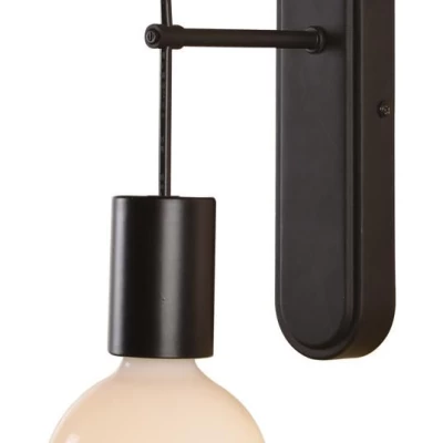 Industriální nástěnné svítidlo ALTO - 1xE27, 40W, matné černé