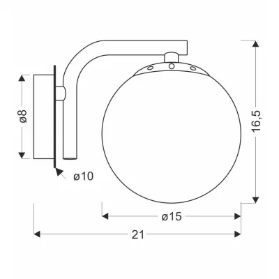 Moderní nástěnné osvětlení AMADEO - 1xE14, 40W, mosazné / bílé