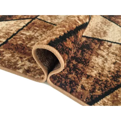 VÝPRODEJ - Geometrický kusový koberec 120x170 cm LUKEN - béžový