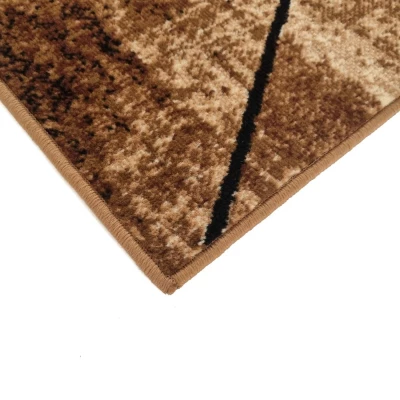 VÝPRODEJ - Geometrický kusový koberec 120x170 cm LUKEN - béžový