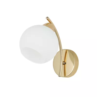 Moderní nástěnné osvětlení AMOS - 1xE27, 40W, zlaté / bílé