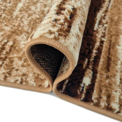 VÝPRODEJ - Kusový koberec 120x170 cm LUKEN abstraktní - béžový